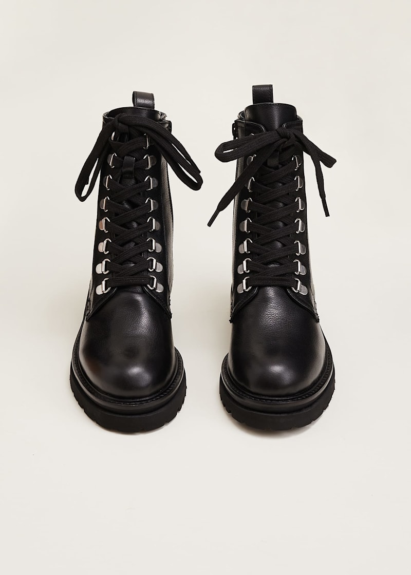 Meladie Leather Lace Up Boot