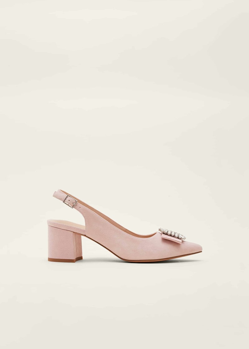 14+ Light Pink Block Heels