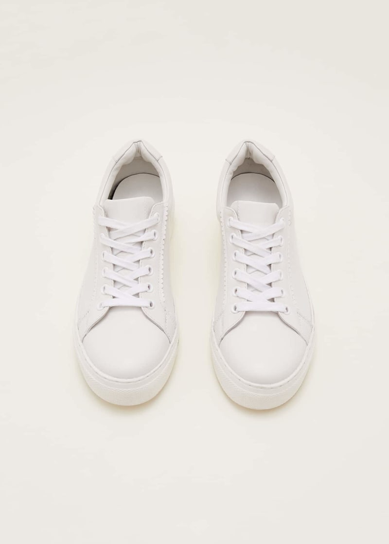 White Leather Trainers | Phase Eight UK