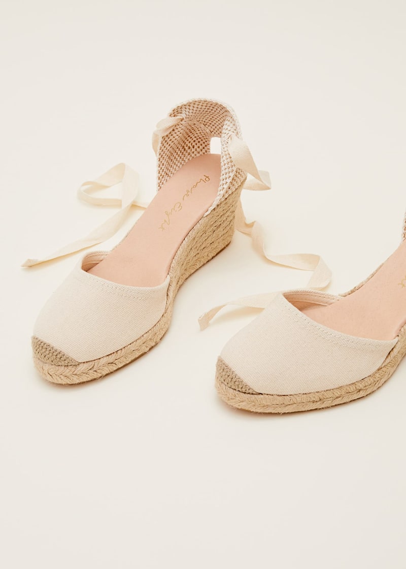 Plain Tie Strap Espadrille | Phase Eight UK