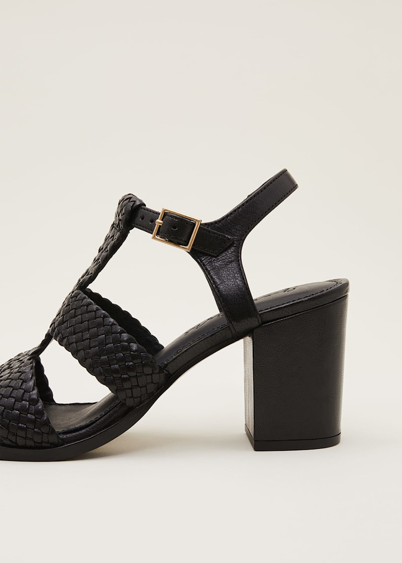 Black t bar sandals heels clearance