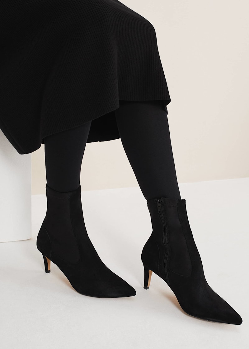 Suede Sock Boots