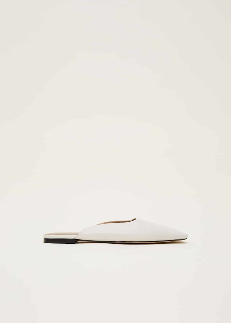 White slip on mules store