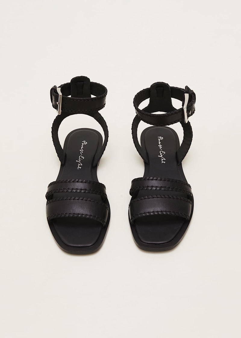 Next black clearance flat sandals