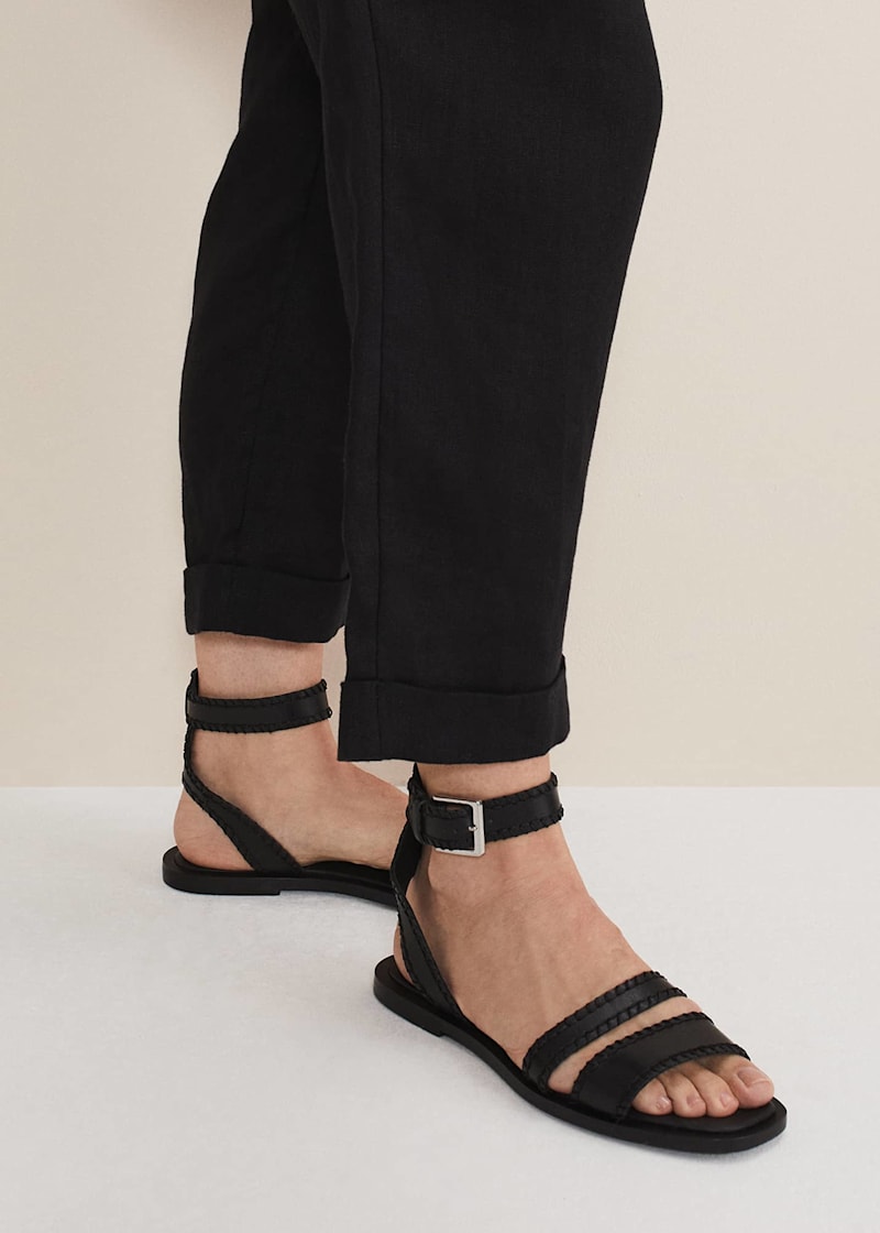 Next black cheap flat sandals