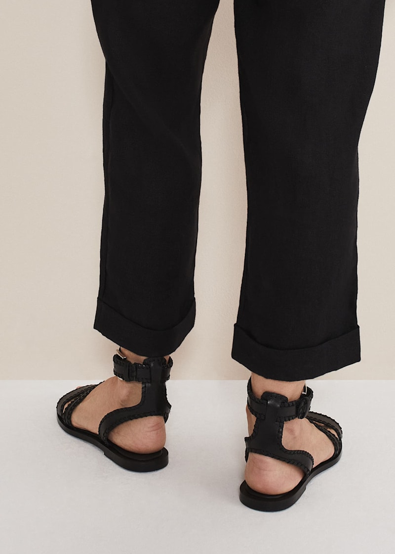 Next flat black sandals outlet