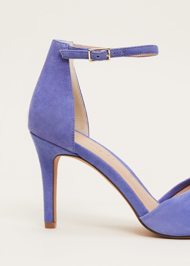 Colorful open cheap toe heels