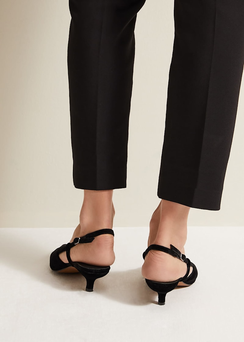 Black kitten pumps sale