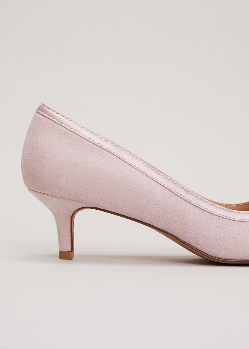 Light pink kitten heel shoes shop