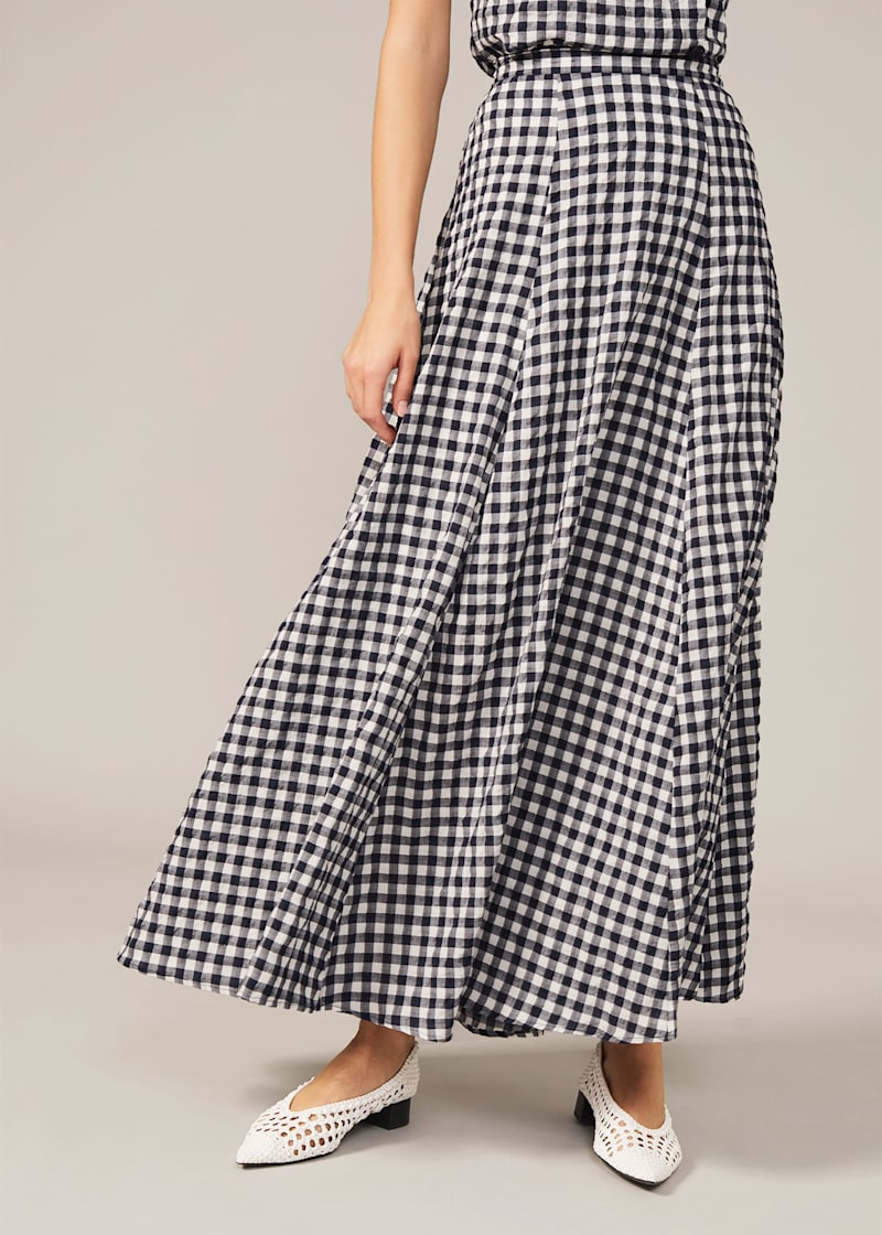 Gingham skirt outlet