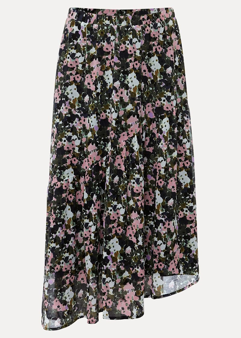 Petersyn rocco floral-print multi tiered a-line on sale midi skirt