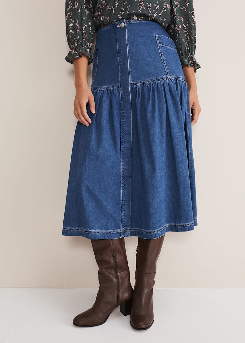 Phase eight cheap denim skirt