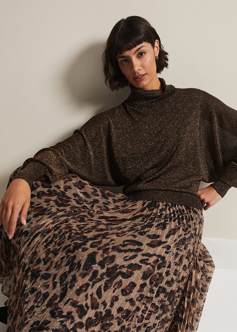 Leopard print new arrivals maxi skirt 20