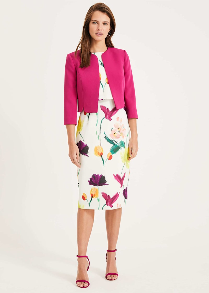 Phase eight devon on sale jacket bright plum