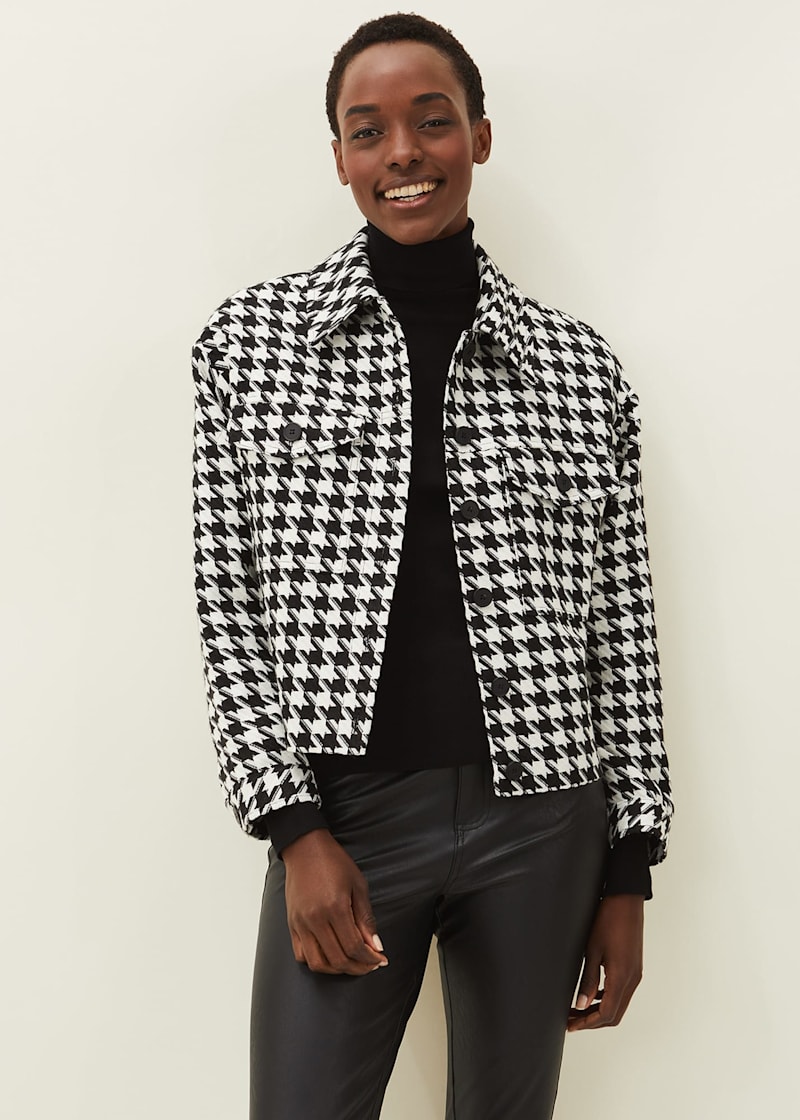 Dogtooth discount dress h&m