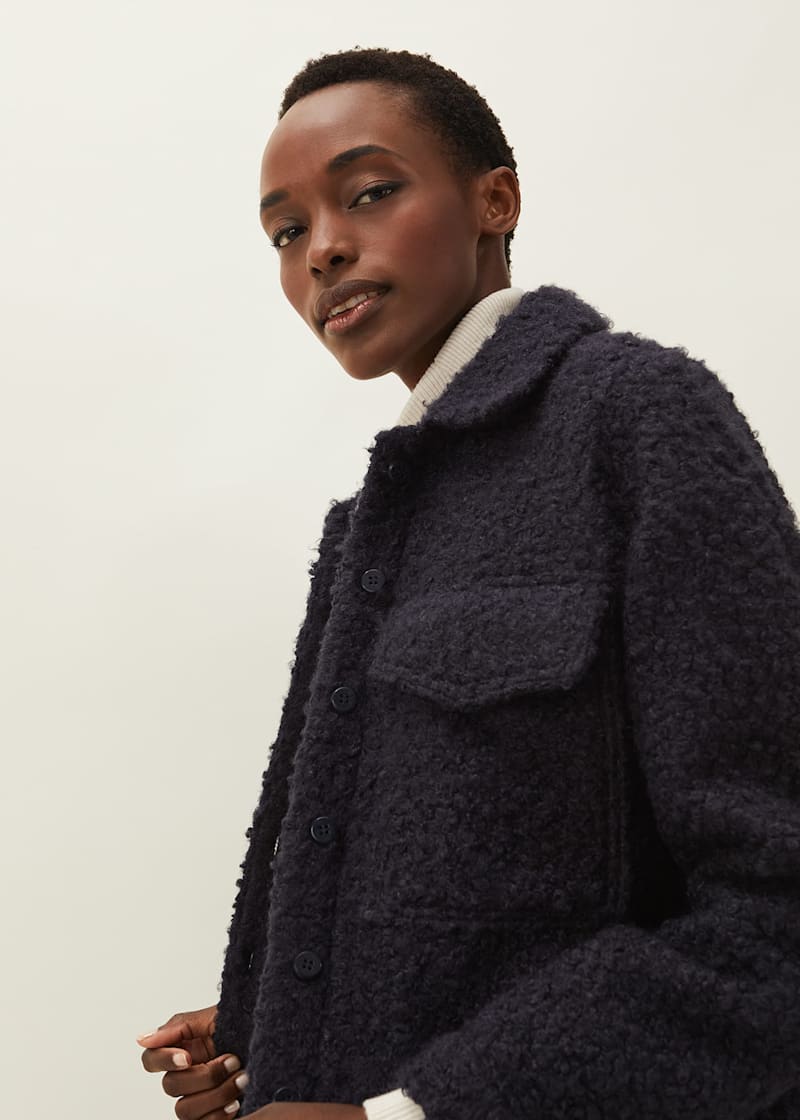 Monki teddy trucker jacket hot sale