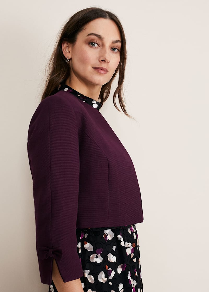 Phase eight purple hot sale jacket