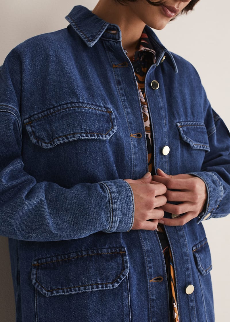 Tianna Oversized Denim Shacket