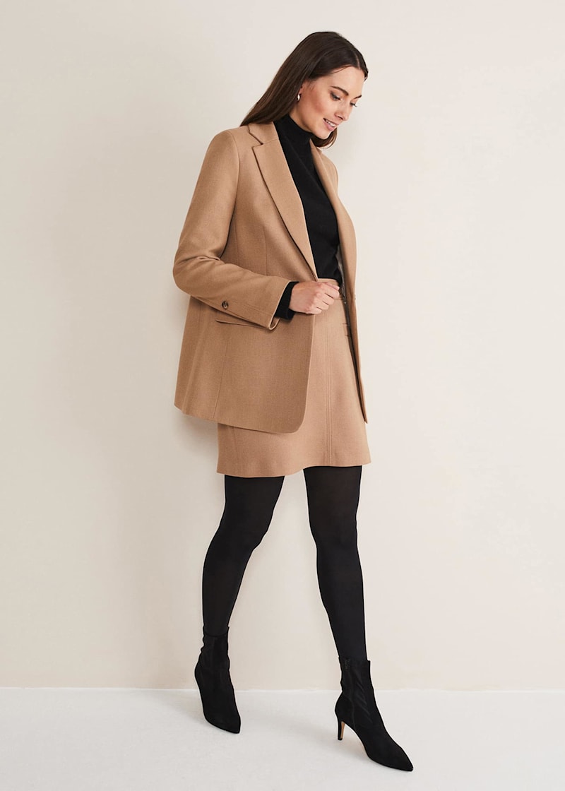 Knee length suit jacket cheap