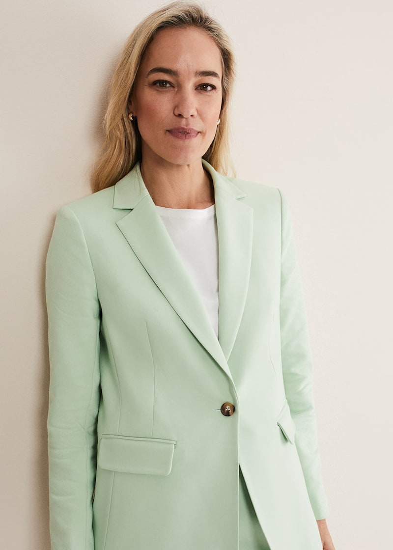 Light green blazer clearance