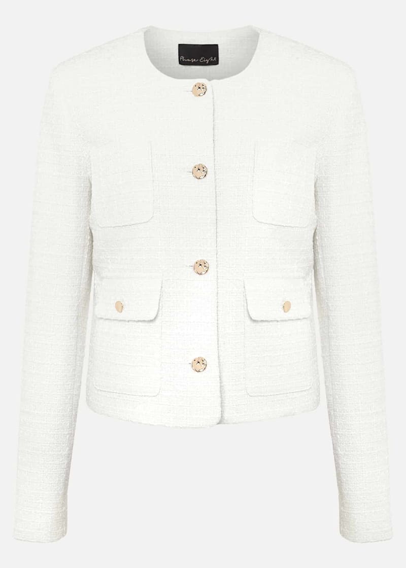 Off white tweed on sale jacket
