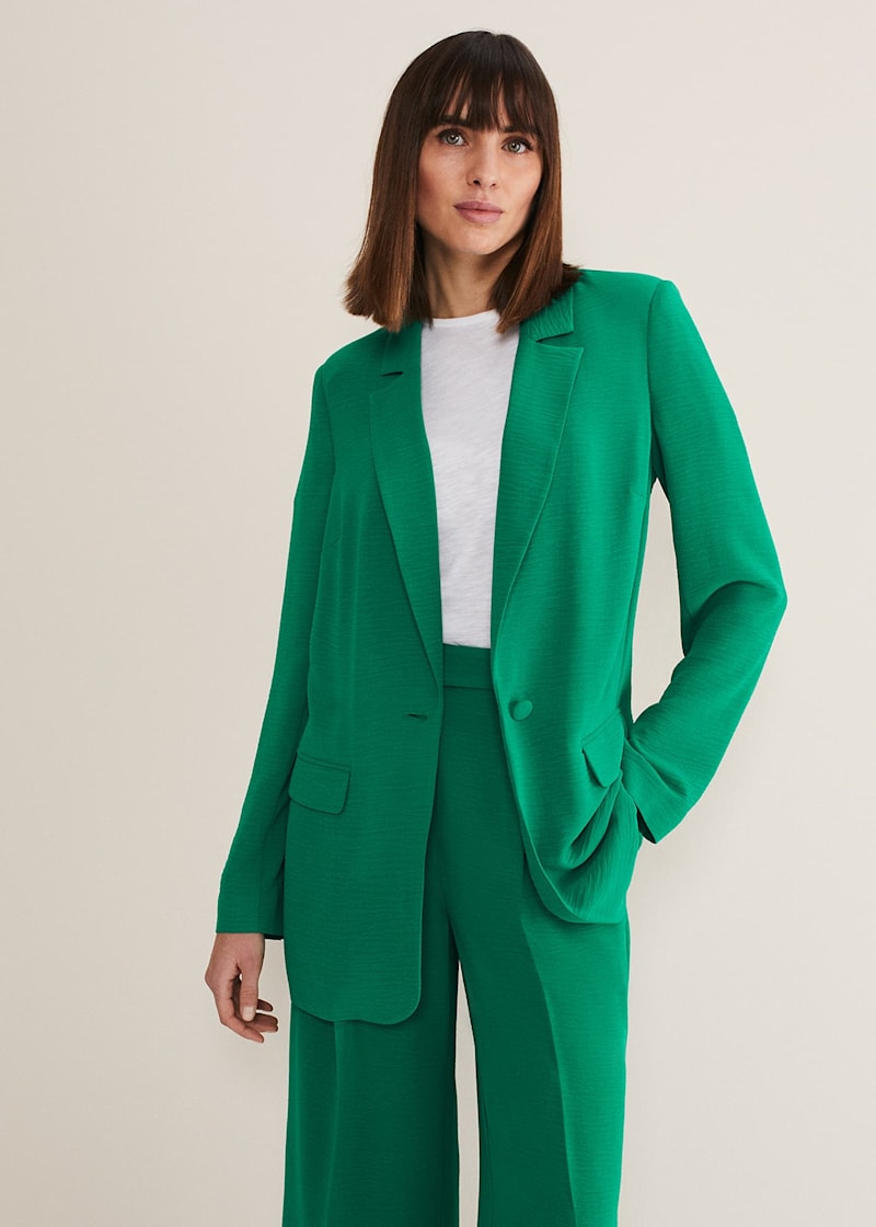 Green womans blazer on sale