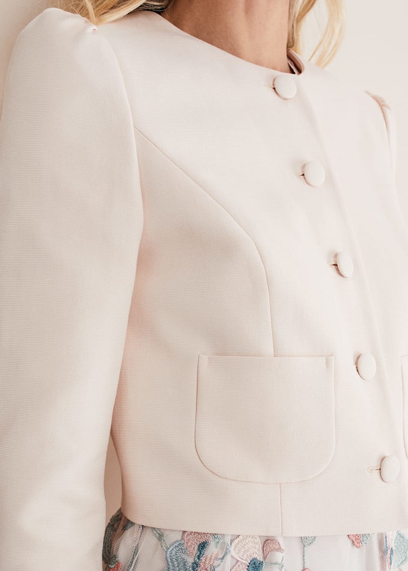 Phase eight venita jacket petal pink hot sale