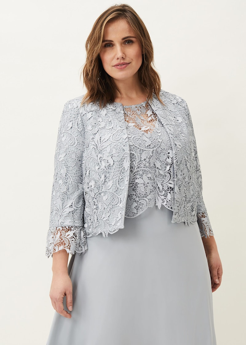 Grey occasion jacket top