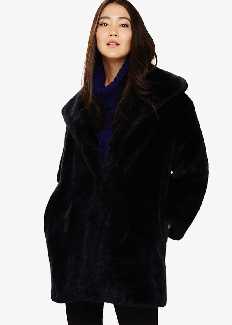 Beckie faux fur coat discount