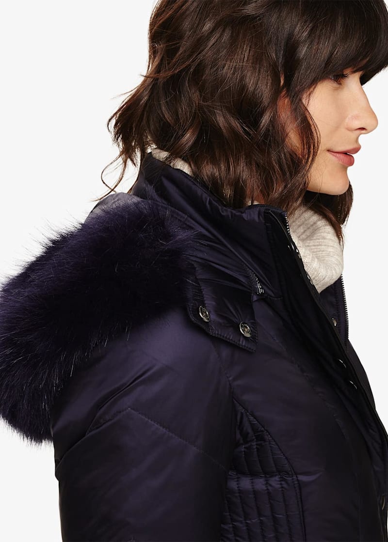 Gretyl Illusion Panel Puffer Coat