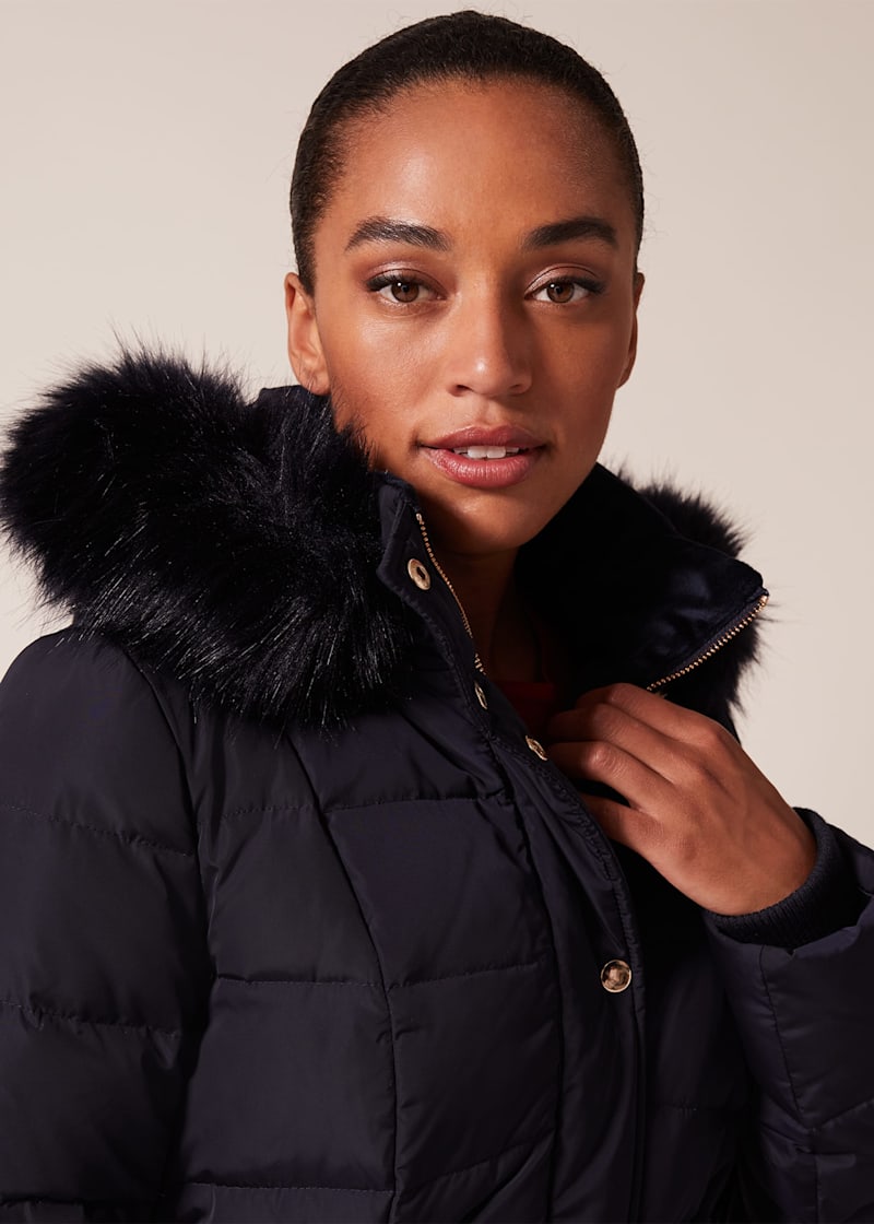 Next velvet shop puffer coat