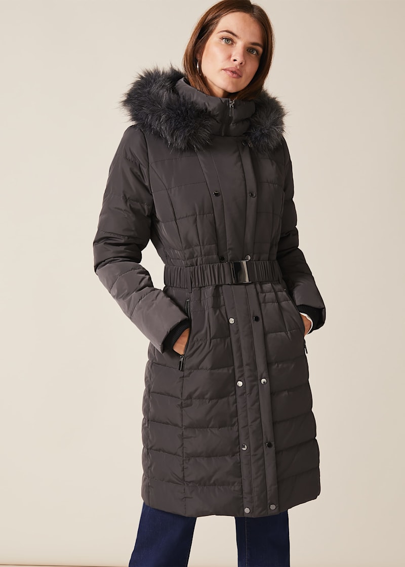Grey coat puffer cheap