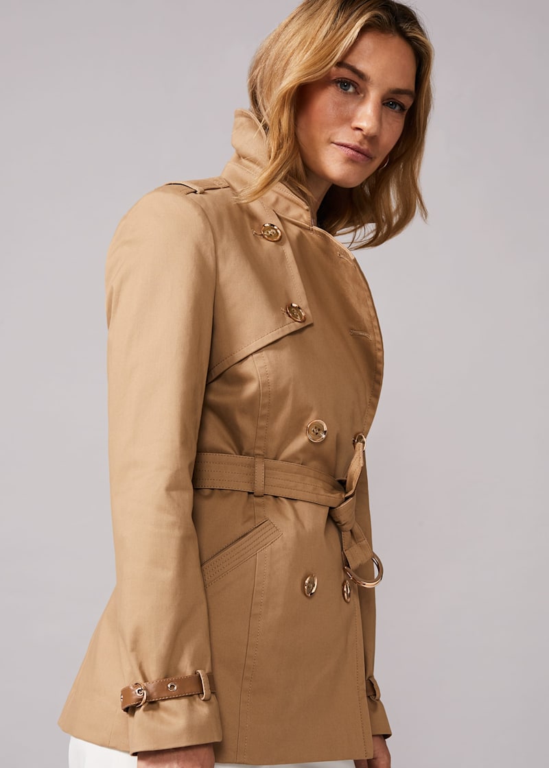 Trench short coat shop