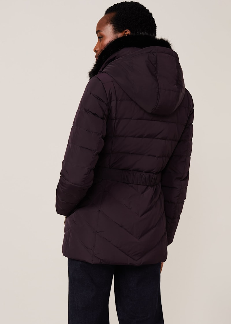 Deasia short diamond puffer coat clearance