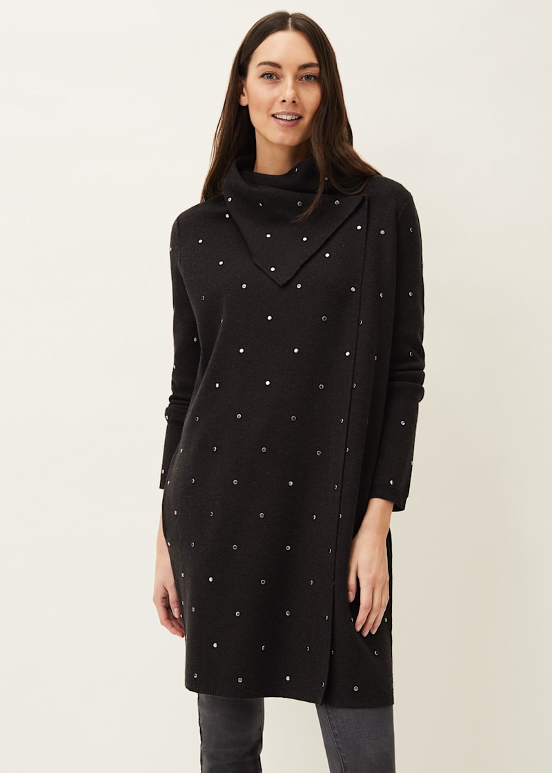 Paloma Scattered Stud Coatigan