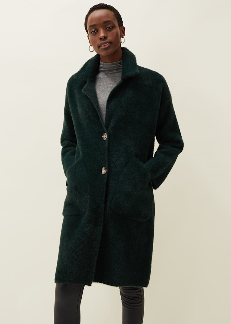 Jigsaw green coat deals