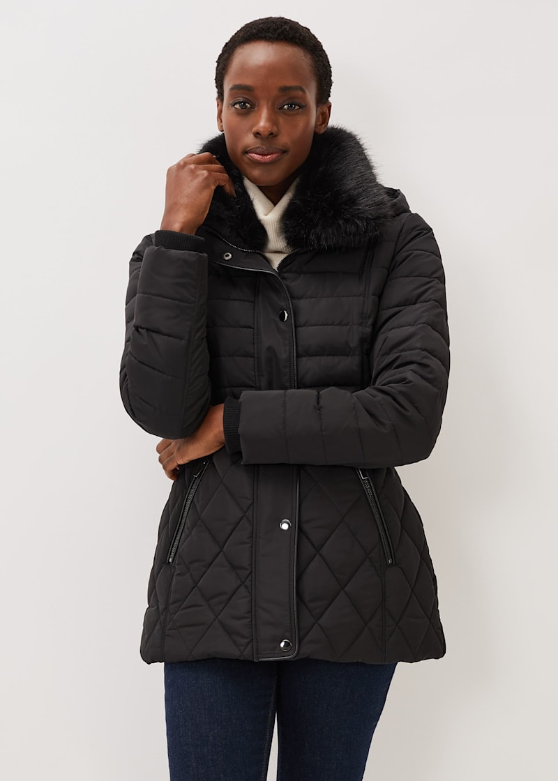 Short outlet puffa coat