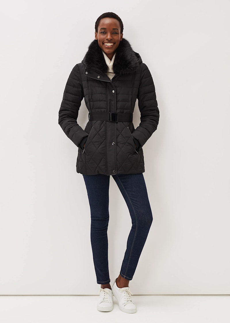 Deasia short diamond puffer coat new arrivals