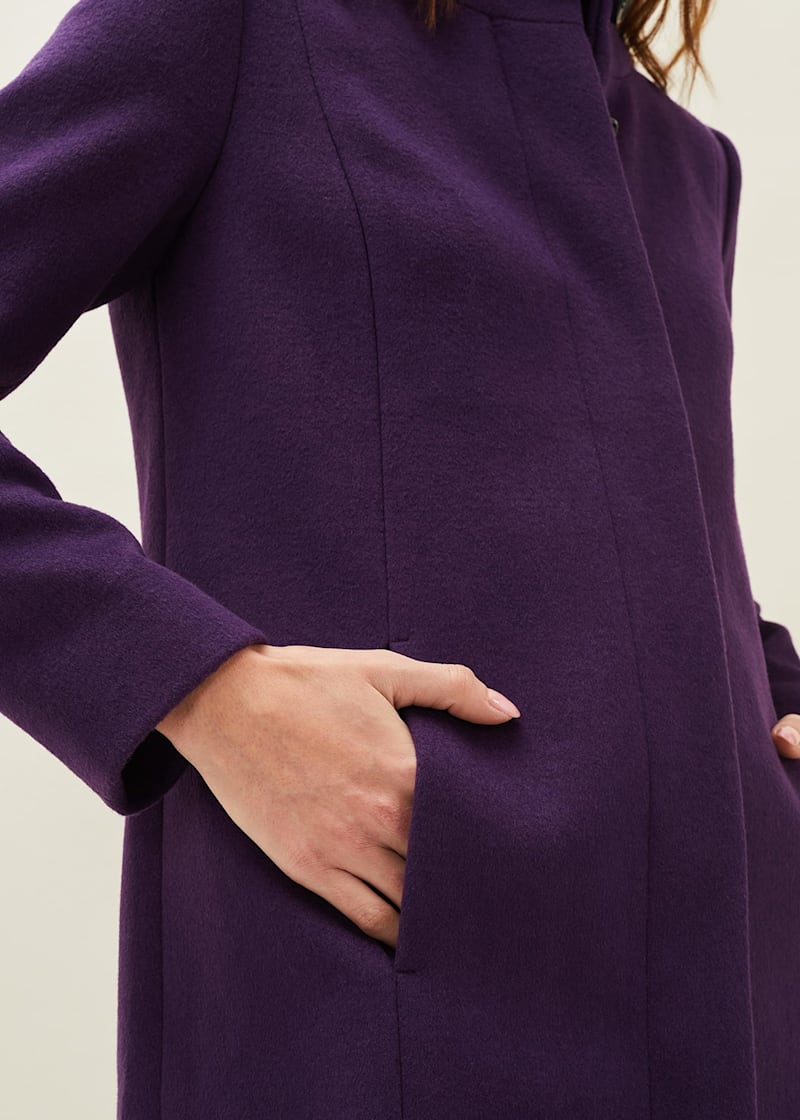 Loft purple coat deals