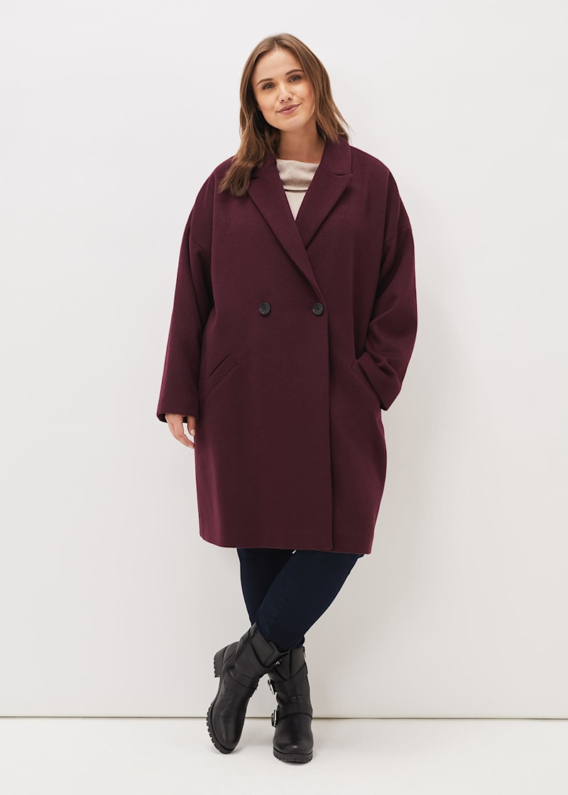 Emery Colourblock Wool Coat |