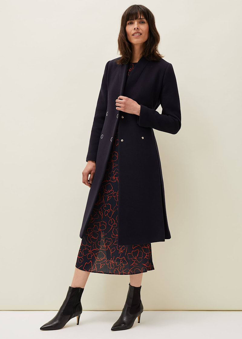 Rose wool coat shop