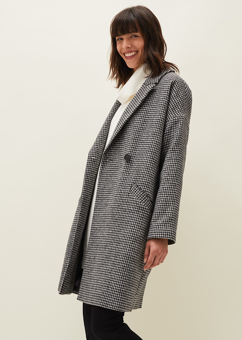 Emery Colourblock Wool Coat