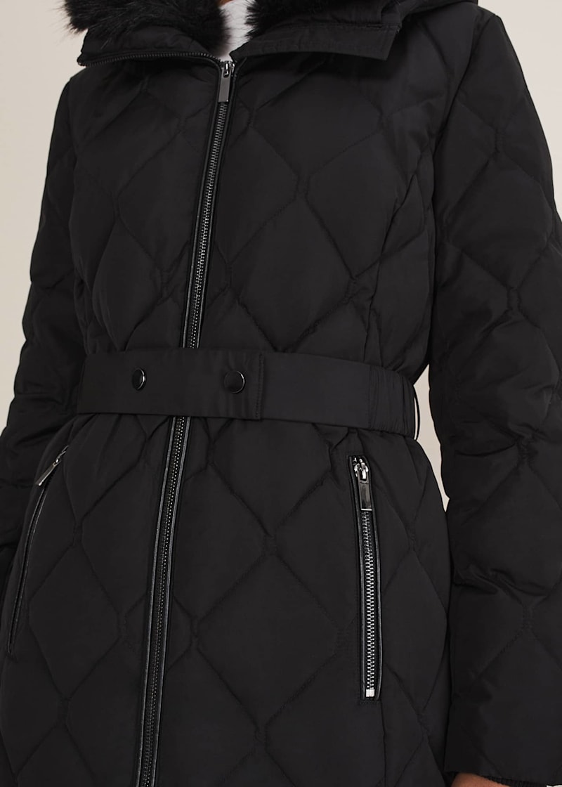 Kia Popper Belted Short Puffer