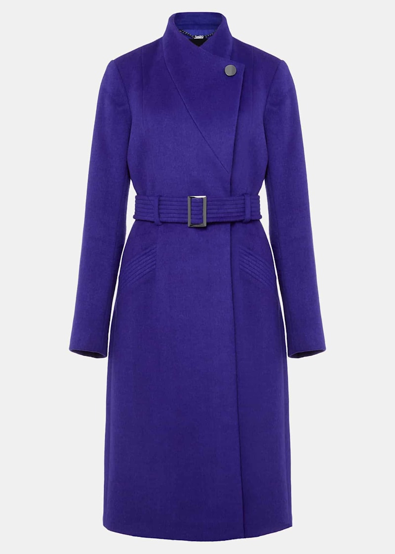 Purple wool coats sale