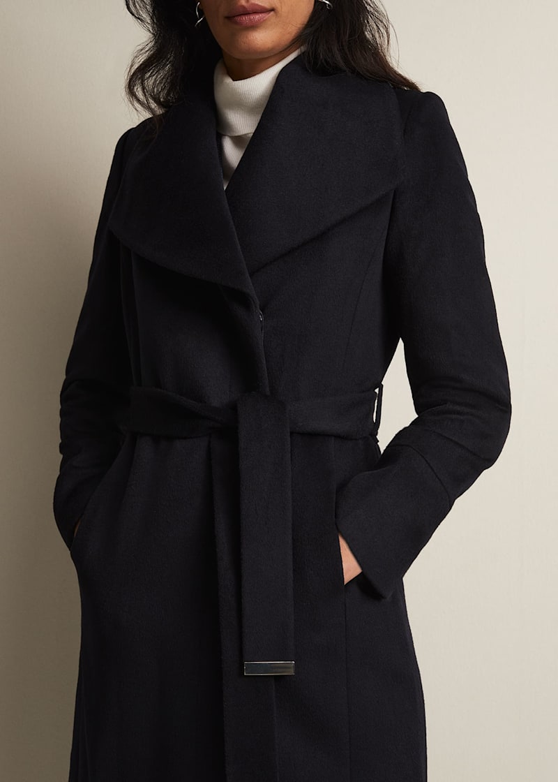 Phase eight nicci belted coat dark port shop